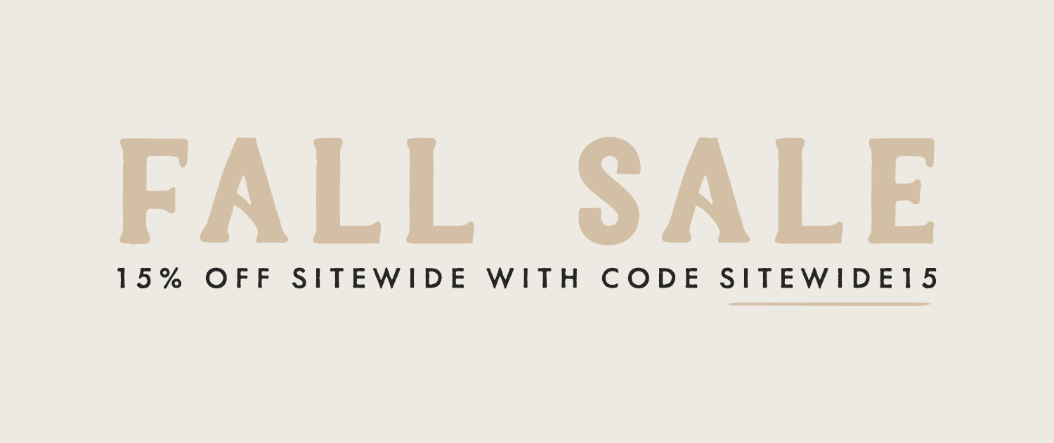 FALL SALE!