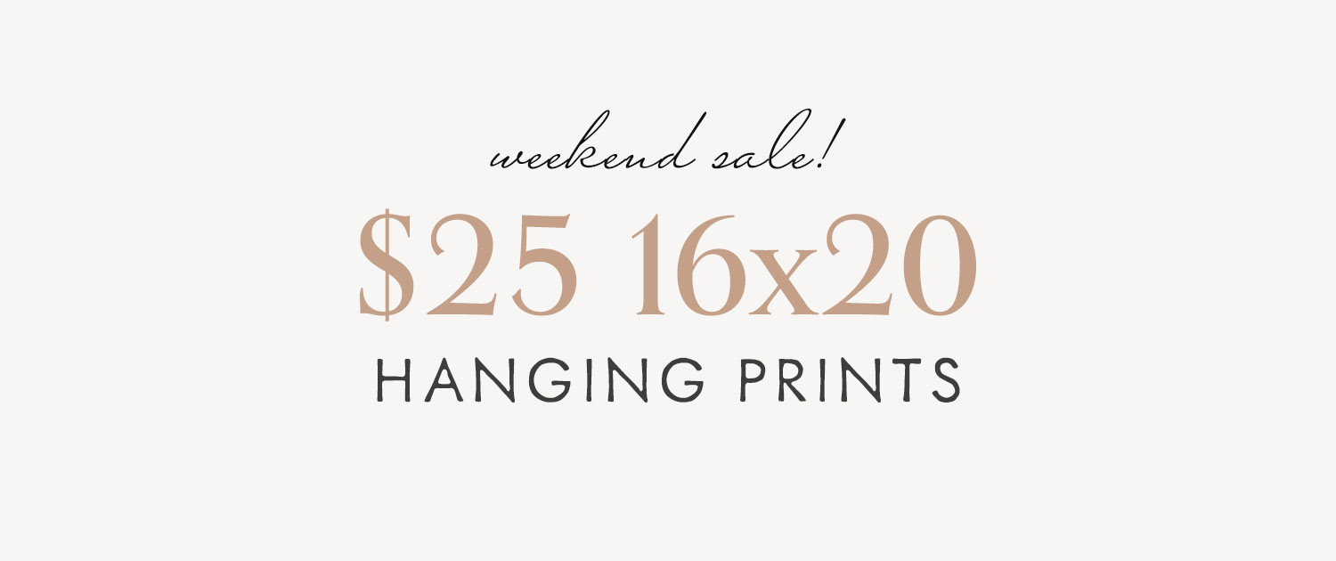 $25 16x20 Hanging Prints
