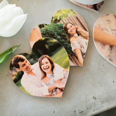 Wooden Photo Coasters