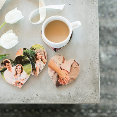 Wooden Photo Coasters