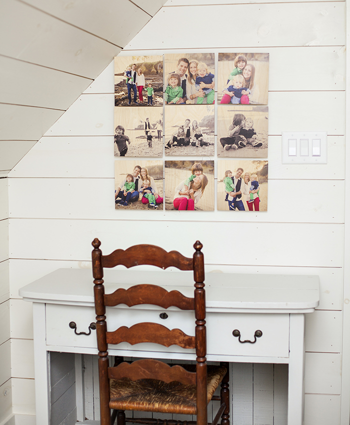 Pictured above: 9 Piece 12×12 Standout Wood Print Grid Printed images by @molliejanephotography