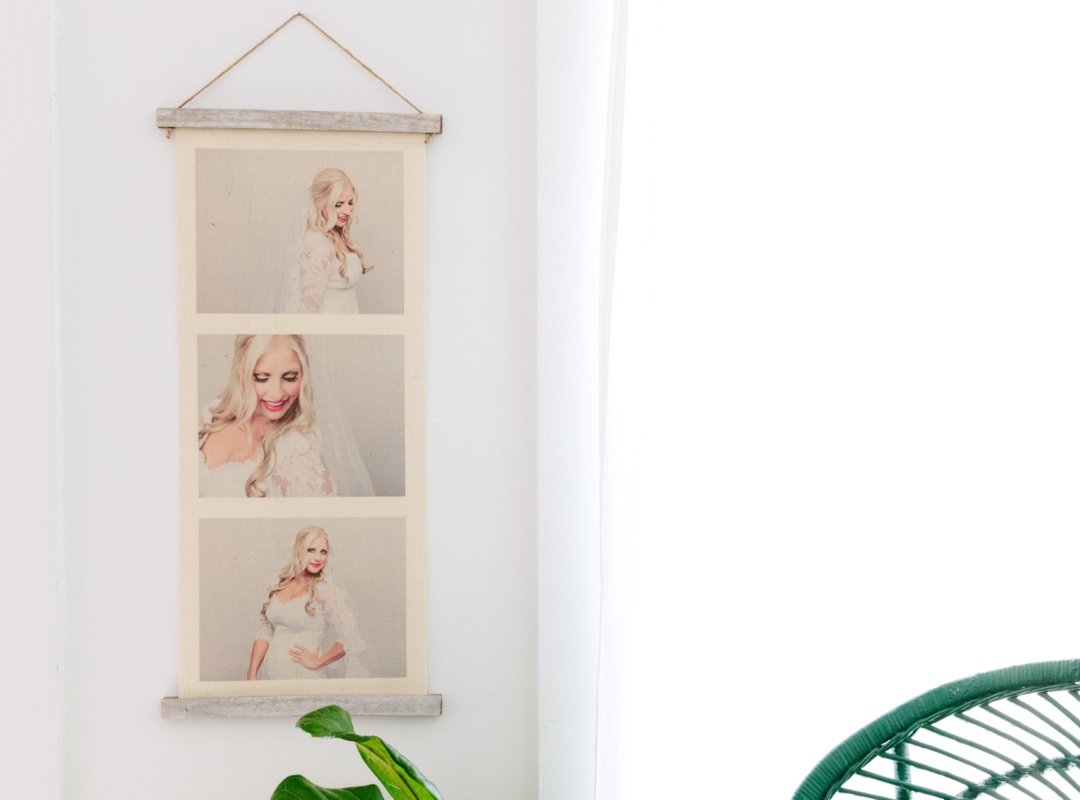 Burlap Hanging Print Collages
