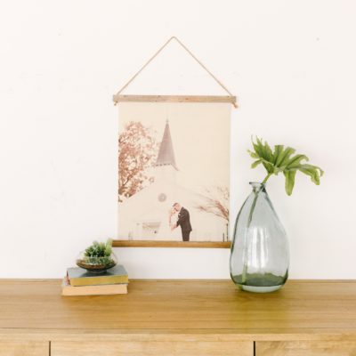 Burlap Hanging Print