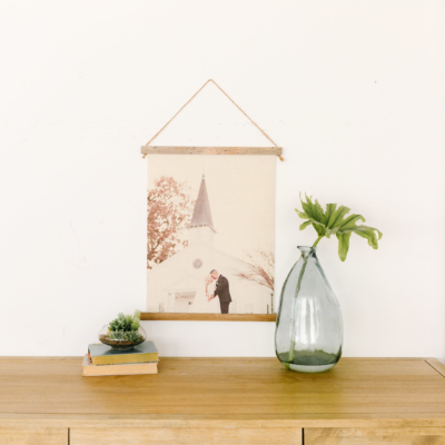 Burlap Hanging Print