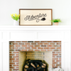 20×40 Framed Wood Sign Mantel