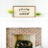 20×40 Framed Wood Sign Mantel