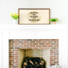 20×40 Framed Wood Sign Mantel