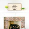 20×40 Framed Wood Sign Mantel