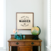 24×24 Framed Wood Sign Desk