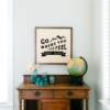 24×24 Framed Wood Sign Desk