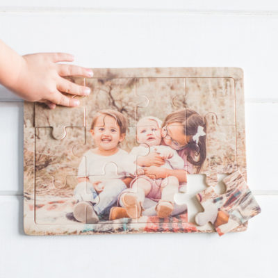12-piece Wooden Photo Puzzle